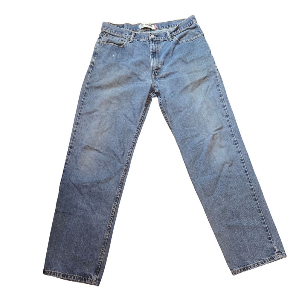 Levis 550 Relaxed Fit Jeans Mens 36x33 (x34tag)‎ Blue Denim Med Wash Tapered Leg